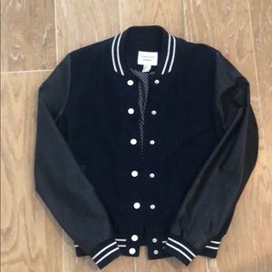Navy and black bomber jacket